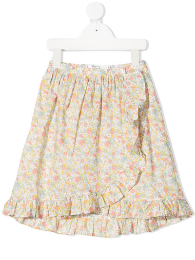 Ruffled floral print skirt Skirt
