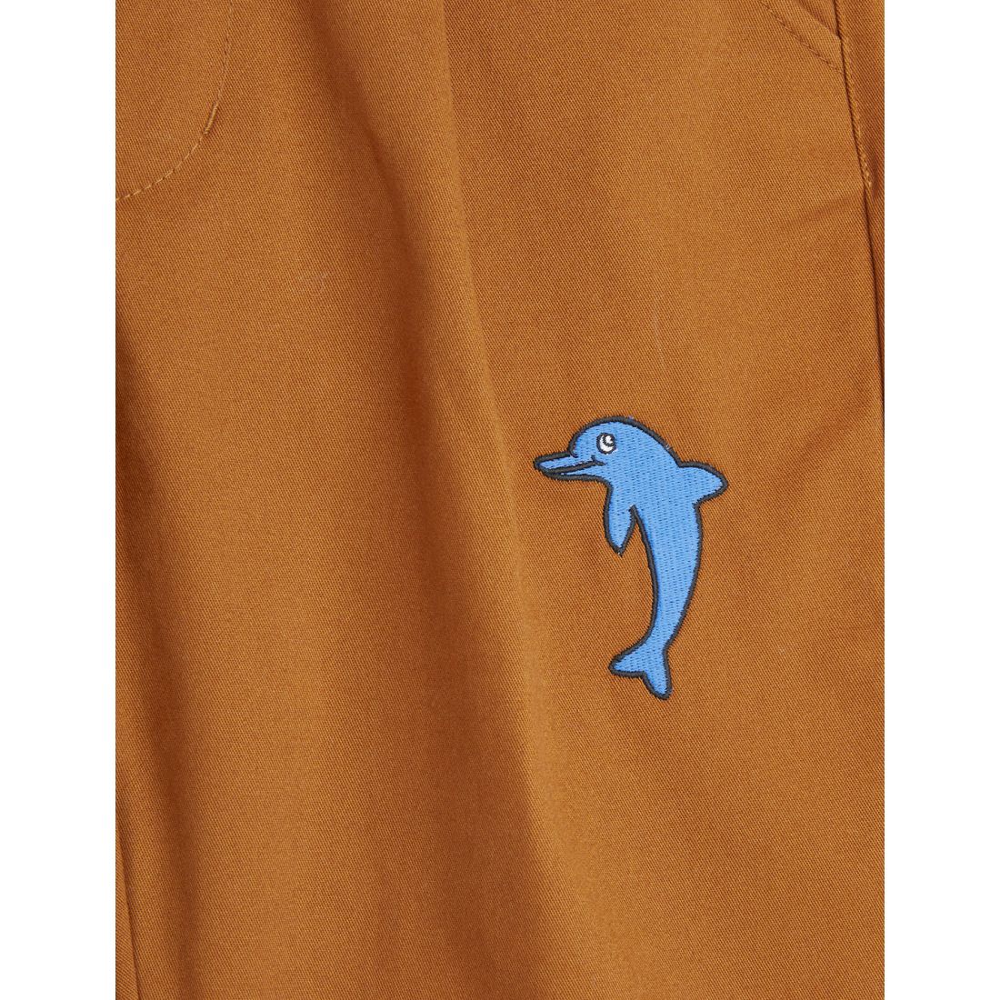 DOLPHIN EMBROIDERED CHINOS