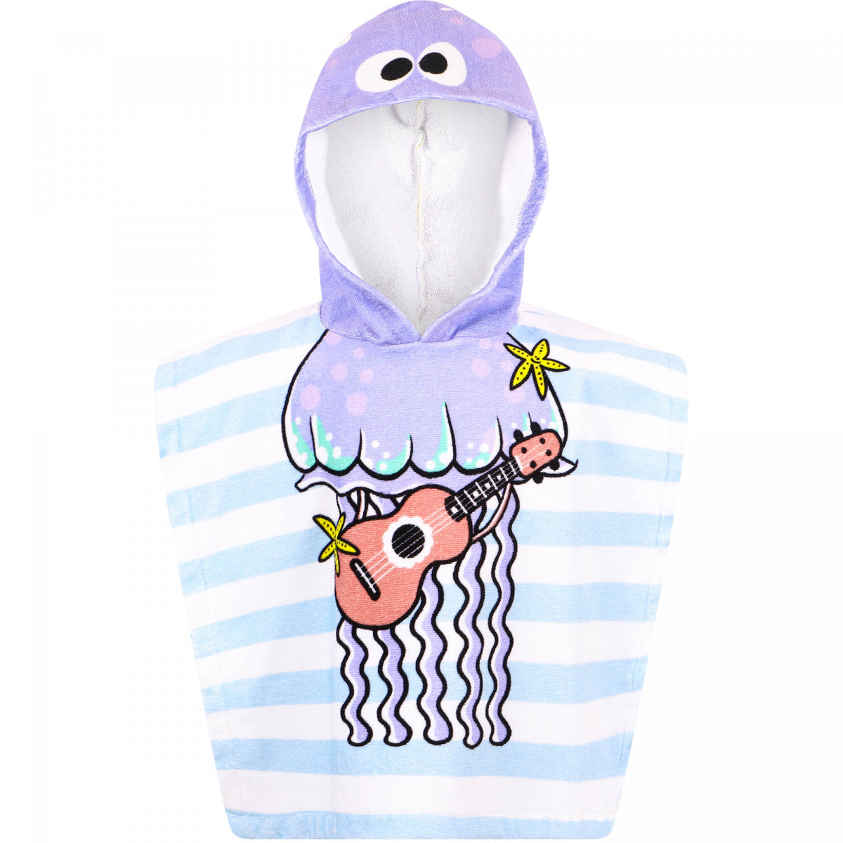Jellyfish Print Terry Cloth Towel