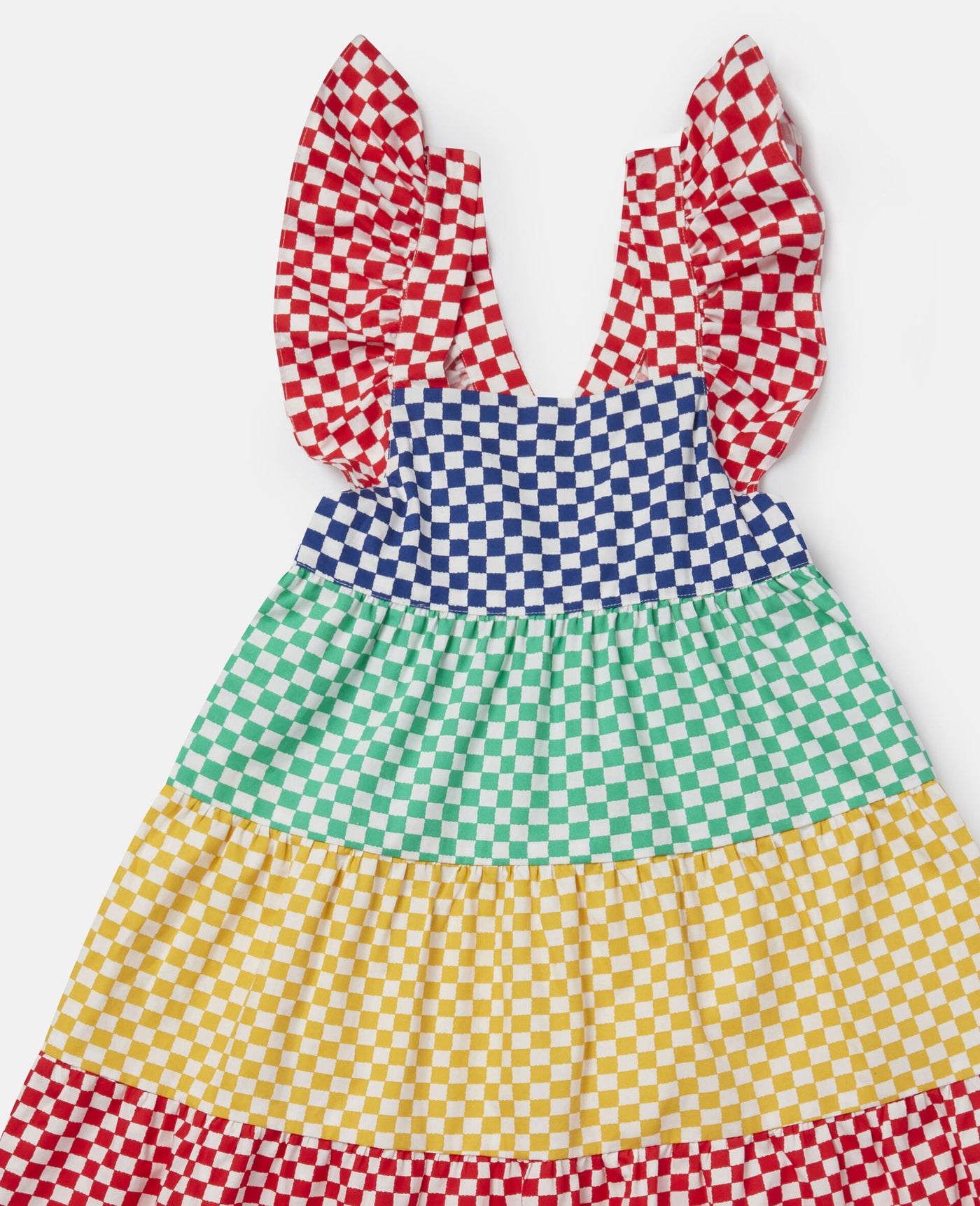Colourful Frilled Cotton Dress