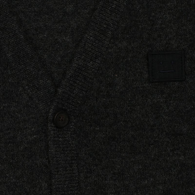 Mini Black Neve Raglan Wool Cardigan