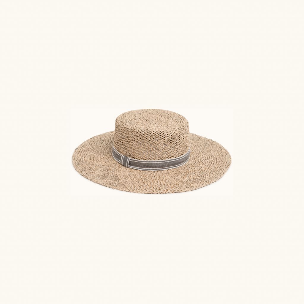 STRAW BOATER NATURAL