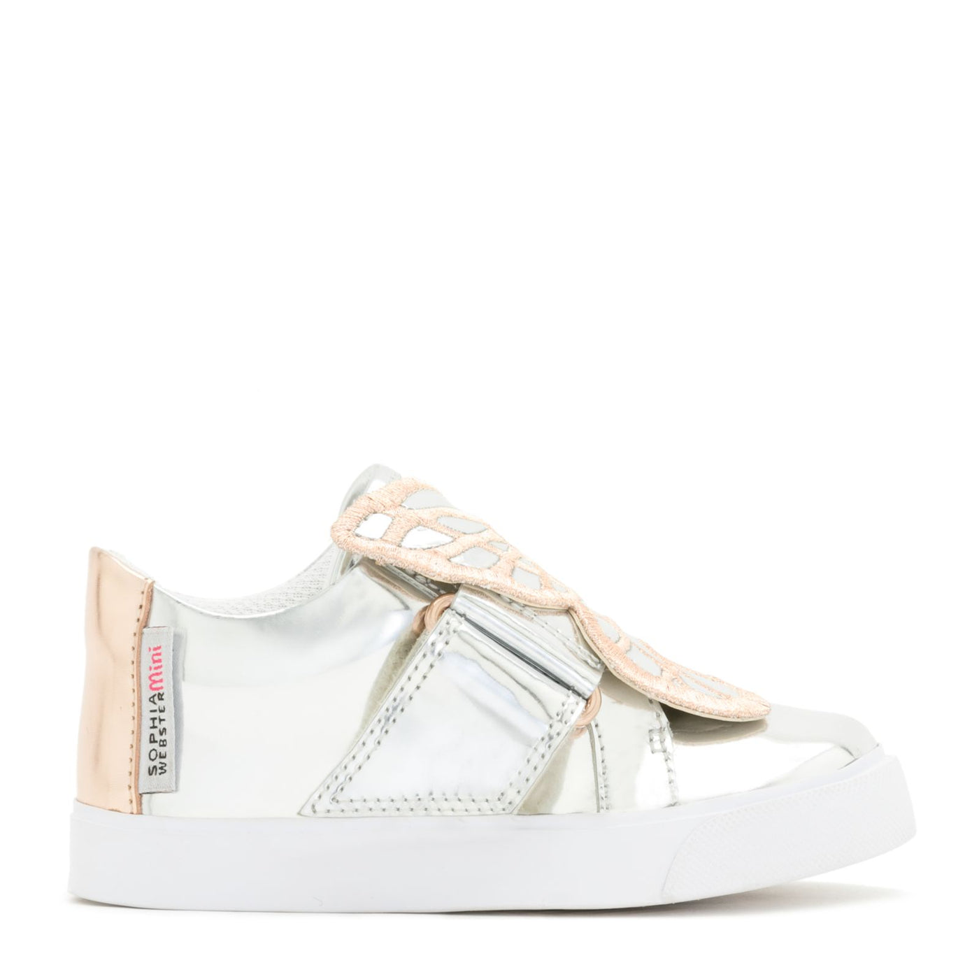BUTTERFLY LOW TOP INFANT Silver & Rose Gold