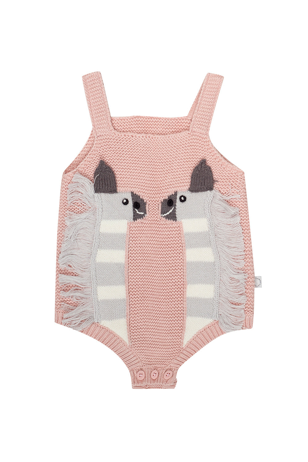 Baby cotton and wool bodysuit