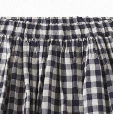 Checked cotton skirt